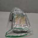 48" Flexible Radiator Hose Stainless Steel Engine Cooling Water Hose Kit Universal Water Hoses Adapter with Chrome Cap Clamp (Silver)