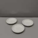 3 PCS Ceramic Cat Bowls, 5.5 in Pet Bowl Cat Dishes for Food and Water, Small Dog Dish(White)