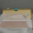 Logitech MK470 Slim Wireless Keyboard and Mouse Combo - Modern Compact Layout, Ultra Quiet, 2.4 GHz USB Receiver, Plug n' Play Connectivity, Compatible with Windows - Rose