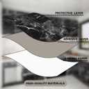 Abyssaly Black Marble Paper 24" x 118" Granite Wallpaper Peel and Stick Countertop Paper Self Adhesive Thickening for Kitchen Bathroom and Furniture
