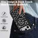 Magnetic Case for iPhone 17 Pro,with Screen Protector & Camera Lens Protector,Cute Black Leopard Print Design for Women Girls Men,Slim Anti Scratch Leopard Case for iPhone 17 Pro Max
