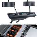 USB Hub for Tesla Model 3 Model Y, Waterproof, Multi Port Fast Charging for Model Y/3 Accessories 2021-2024, Retractable Docking Station with Built-in Cables, Fit Center Console(Not Fit Model 3 2024)