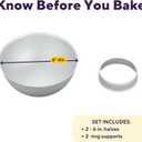 Wilton 3D Sports Ball Cake Pan Set, Aluminum Bakeware for Shaped Cakes, Durable, Even Heating, Rust-Resistant, Includes 2 Half-Sphere Pans, Packaging May Vary (Each)