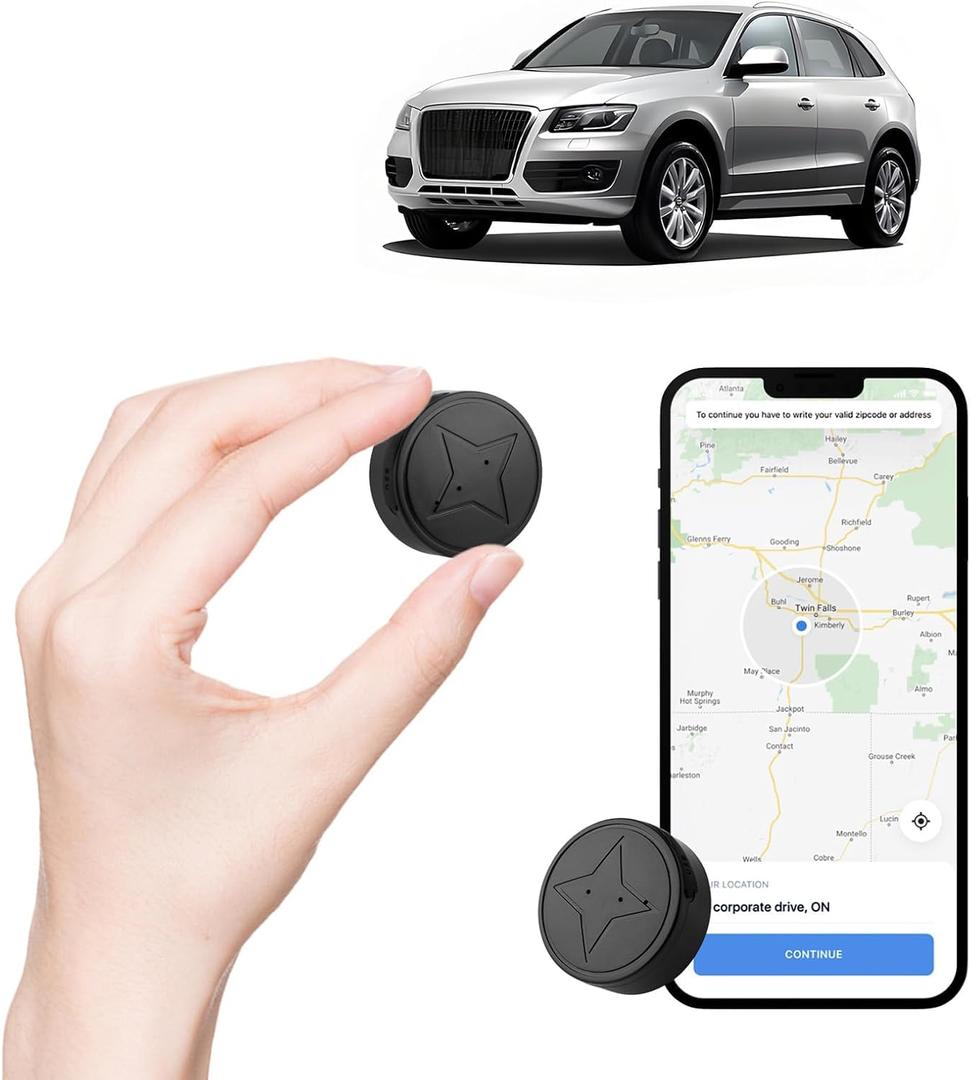 GPS Tracker for Vehicles - No Monthly Fee, Hidden Car Tracking Device for Real-Time Monitoring, Perfect for Vehicles, Kids, Pets, and Asset Security