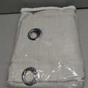 MIULEE 100% Blackout Linen Textured Curtains for Bedroom Solid Thermal Insulated Ivory Grommet Room Darkening Curtains & Drapes Luxury Decor for Living Room Nursery 42 x 90 Inch (2 Panels)