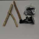 2 Pcs Parrot Perch Stand, Strong Suction Cup Bird Perch, Movable Perch Stand Bird Training Set, for Window Mirror Car Shower Ceramic Tiles Bath Wood Training Perch, for Bird, Cockatoo, Macaw, Parakeet