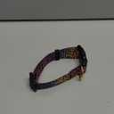 Reflective Dog Collar for Small Dogs Cats, Cute Leopard Style Adjustable Heavy-Duty Nylon Puppy Collar for Boy and Girl Female, Soft Pet Accessories with Quick Release Buckle, Neon (S (Neck 10-16", Width 3/4"))