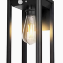 AEQ Solar Wall Lights Outdoor with Motion Sensor, 3 Modes, Dusk to Dawn | Waterproof Solar Porch Light with Clear Panel for Garage Porch Yard Front Door 5.8 x 5.8 x 13.58 in