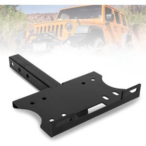FieryRed Universal 2" Receiver Trailer Hitch Winch Mount Plate, Winch Hitch Cradle Mounting Plate, Trailer Winch Mount Bracket Fit for ATV UTV Truck