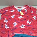 Ekouaer Capri Pajama Sets for Women Short Sleeve Tops Sleepwear Sleep Sets Pjs Sets Soft Two Piece Loungewear Sets, XXL