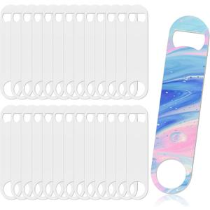 Upspotie 26Pack Sublimation Bottle Opener Blanks Stainless Steel Sublimation Flat Bottle Opener Custom Personalized Sublimation Beer Openers for Home, Kitchen, Restaurants, Parties, and Bartenders