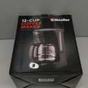 Mueller 12-Cup Drip Coffee Maker - Borosilicate Carafe, Auto-Off, Reusable Filter, Anti-Drip, Keep-Warm Function, Clear Water Level Window Coffee Machine, Kitchen Essentials & Accessories