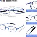 AQWANO 4 Pack Computer Reading Glasses Blue Light Blocking Lightweight TR90 Flexible Frame UV Protection Readers for Women Men (4 Pack, 4.00)