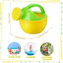 Sosation 12 Pieces Watering Can for Kids Bath Buckets Toys Play Sand Toys Plastic Small Watering Pot with Handles for Childrens Gardening Tools Beach Playing Sand(Vivid Style)