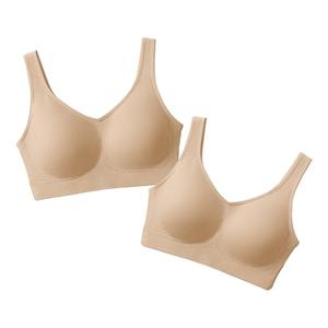 SHAPERMINT Wireless Bras for Women No Underwire – Small to Plus Size Bralettes with Support and Natural Lift, 3XL, Pack Of 2