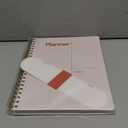 Undated Weekly Planner, 8.5x11  Dashboard Layout with Yearly Review, Monthly Calendars, & Weekly To Do List, Spiral Bound Organizer for Work, Study & Life (Blush White)