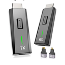 2026 Upgraded Wireless HDMI Transmitter and Receiver 328FT/100M, 4k Decode 1080P Output, Plug & Play Portable 2.4g/5g, Wireless Hdmi Extender Kit to Monitor from Laptop/PC/Projector/TV Box