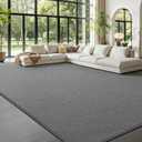 Large Area Rugs for Living Room Bedroom, 7 x 10 Ft Non-Slip Modern Area Rug, Soft Thickened Memory Foam Rug, Comfy Minimalist Indoor Carpet for Boys Girls Room Nursery Dorm Home Decor, Grey