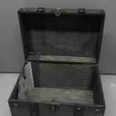 ELLDOO Wooden Treasure Chest with Lock, Vintage Pirate Chest Keepsakes Box for Kids Gifts, Handmade Treasure Storage Decorative Box for Jewelry Coins Collectibles, Large