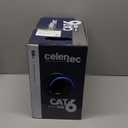 celertec CAT6 Ethernet Cable, 500ft, 23AWG Solid Bare Copper, Unshielded Twisted Pairs(UTP), 550MHz, ETL Listed &CMR Riser Rated, Indoor, Bulk Ethernet Cable -Blue