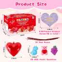 Budbof 28 Packs Valentines Day Gifts For Kids, Cute Mochi Squishy Toys and Valentines Cards with Hearts Box for School Boys Girls Exchange Gifts Classroom Prizes Valentine Party Favors