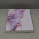 3 Ring Binder Butterflies Purple Butterfly 1.5 inch Binders Three Ring Binders with Clipboard Fit 8.5'' x 11'' Paper 3 Interior PVC Clear Pockets for Office Supplies