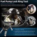 Universal Fuel Pump Removal Tool, 5.31" to 7.17" Adjustable Fuel Pump Lock Ring Tool, Fuel Tank Lock Ring Removal & Install Tool, Adjustable Lock Ring Spanner, Fuel Lid Tank Cover Collar Ring Spanner