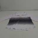 Zamowoty Women's 3/4 Sleeve Golf Tennis Polo Shirts 4-Button Dry Fit Workout Tops Athletic Shirt UPF50+ (X-Large, Black Grey Gradient)