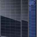 400 Watt Solar Panel 24V/12V Bifacial N-Type 16BB,25.6% Efficiency PV Grade A+ 2x200W, IP68 Waterproof, Rustproof Aluminum, Anti-Shading Bypass, Roof, Ground Mounting,MC4 J-Box, for Class B Van RV