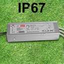 LED Driver 300 Watts (100W X3) 25A Waterproof IP67 Power Transformer Adapter 90-265V AC to 12V DC Low Voltage Output, with 3-pin Plug 3.3 ft LED Cable for LED Lighting Outdoor Light and Any 12V DC