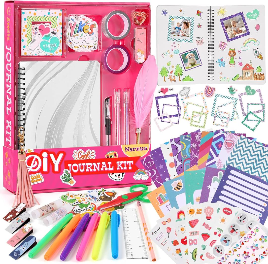 DIY Journal Kit for Girls,Toys for Ages 8-14 and Birthday Gifts for Girls DIY Journal Kit for Girls,Toys for Ages 8-14 and Birthday Gifts for Girls