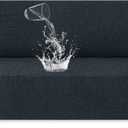 Waterproof Sofa Cover Non-Slip Washable Furniture Protector | Waterproof,Soft,3 Seater Sofa Cover,Non Skid Foam,Elastic Bottom,Machine Washable,for Kids & Pets,Couch & Sofa,Dark Gray
