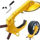 VEVOR Wheel Lock Clamp, 1 Pack Trailer Wheel Lock, Heavy-Duty Anti Theft Tire Lock, Adjustable Tire Boot Lock, Trailer Wheel Locks for RV Trailers, Cars, Trucks, SUVs