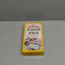 Cutter, Dish with Lid and Cutter, Stainless Steel Cutter Container Plastic Transparent Cover Cheese Storage Box for Kitchen Fridge(Wheat)