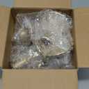 Gold Taper Candle Holder Set of 12, Hewory Short Skinny Brass Candlestick Holders, Vintage Small Low Metal Candles Sticks for Wedding Centerpieces Christmas Birthday Party Holiday Dinning Table Decor