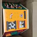 Large Activity Cube, 9-in-1 Farm-Themed Wooden Play Center, Multipurpose Montessori Toy for 1-2 Year Old Baby Toddler Kid, First Birthday Gift | Bonus Magnetic Train Cars