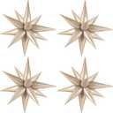 Moukiween 60 PCS Caramel Star Balloons, 12 Point cone Explosion Star Foil Balloons for Birthday, Baby Shower, Bridal Shower, Wedding, Festivals Decorations (Caramel)