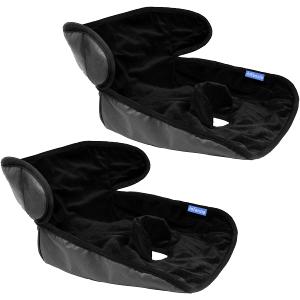 INFANZIA Dry Seat, Car Seat Protector Waterproof Carseat Liner Potty Training Toddlers, Baby and Infants, Piddle Pad for Carseats Strollers (Black, 2 Packs