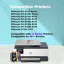 923e 923XL Black Replacement for HP 923 Black Ink Cartridgs for HP Printers Office Jet Pro 8125e 8135e 8138e 8139e 8130 8130e Series OfficeJet 8122e 8120 Series Printer(1 Pack 923 XL)
