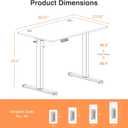 Sweetcrispy Electric Standing Desk, Computer Desk, 40x24 Inch