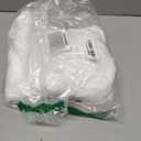 PERSONALIZED SEW WHAT FUN GIFTS White Fur Christmas Stockings with Sequin Snowflakes, 20 inch Length, Gold or Silver Snowflakes (Silver)