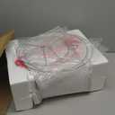 Hamucd Coastal Glass Table Lamps Set of 2, 3-Way Dimmable Touch Control Nautical Lamp with USB A+C Ports,Bedside Lamps Beach Decor, Modern Nightstand Lamps with 2 LED Bulbs for Bedroom Living Room