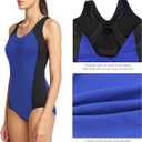baleaf Women's Racerback Athletic One Piece Modest Bathing Suit, Size Small