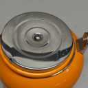 Le Creuset Enamel On Steel Demi Tea Kettle with Metal Finishes, 1.25 qt., Flame (1.3 Quarts)