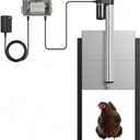 JVR Automatic Chicken Coop Door with Timer, Heavy Duty Aluminum Security Door, Smart Anti-Pinch Sensor & Industrial Screw-Rod Actuator, Precise Dusk to Dawn Schedule, Fits 11" x 12" Openings (Small)