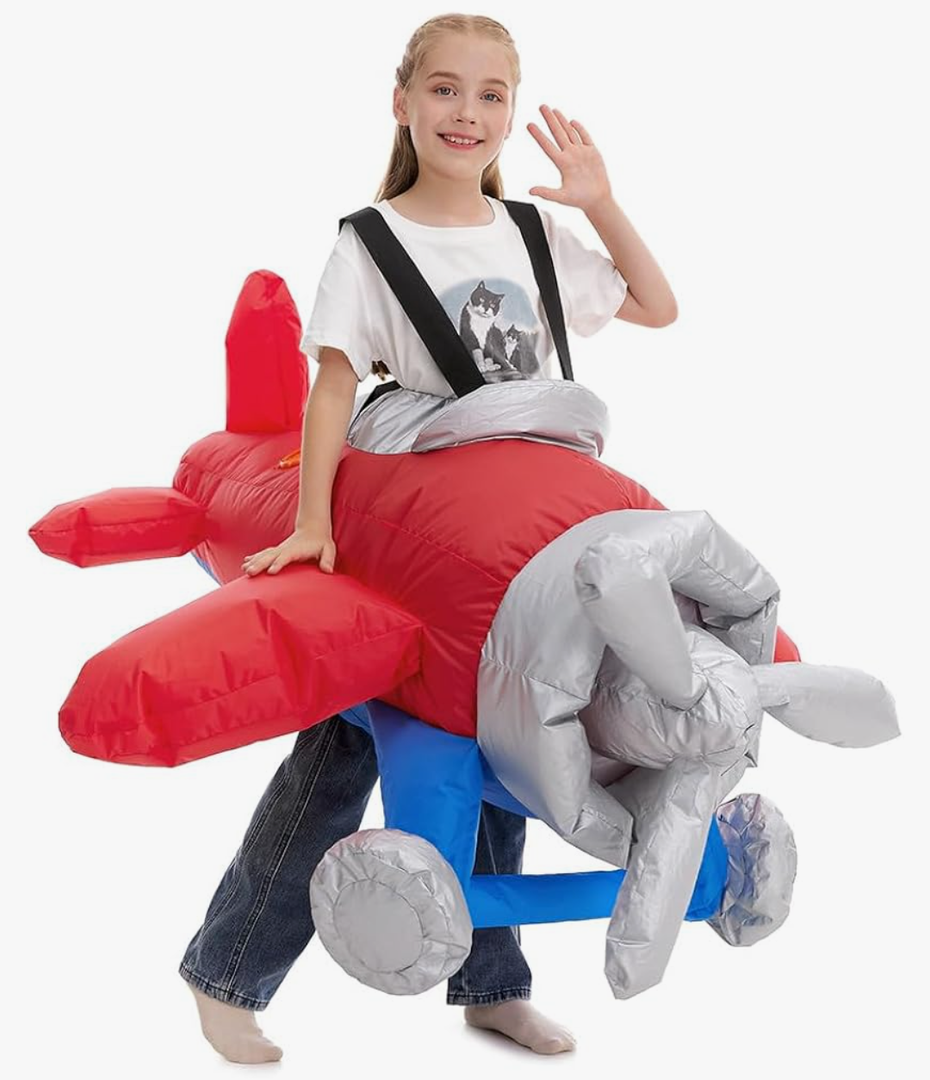 HSCTEK Child Inflatable Airplane Costume