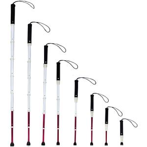 Aluminum Mobility Telescoping White Cane for Vision Impaired and Blind People Stick Walking White Cane (54.33inch)