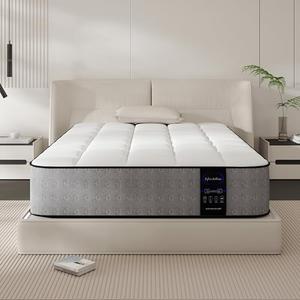 LETMOON 10 Inch Twin Mattress, Medium Hybrid Twin Size Mattress in a Box with Cooling Memory Foam & Pocket Springs, Motion Isolation, Fiberglass Free