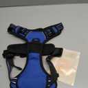 rabbitgoo Dog Harness Medium Sized, No Pull Pet Harness with 3 Buckles, Adjustable Soft Padded Vest with Control Handle, Walking Reflective Pet Vest for Medium Dogs, Blue, M