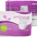 Embrace Premium Protection Incontinence Underwear, Maximum Absorbency and Protection, Breathable Cloth for Exceptional Comfort, Odor Protection, Discreet Fit, Large, Pack of 25